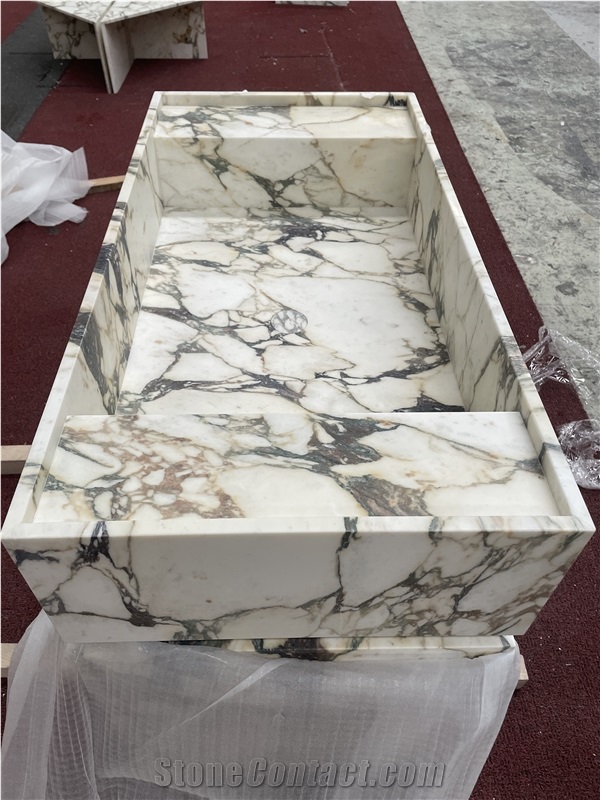 Calacatta Viola Marble Vanity Top Bathroom Cabinet Unit