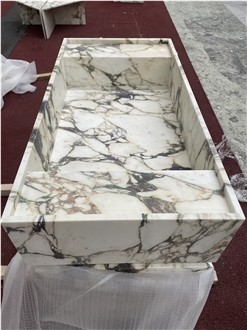 Calacatta Viola Marble Vanity Top Bathroom Cabinet Unit