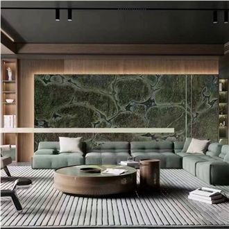 Green Peas Quartzite Slabs For Blackwall And Table