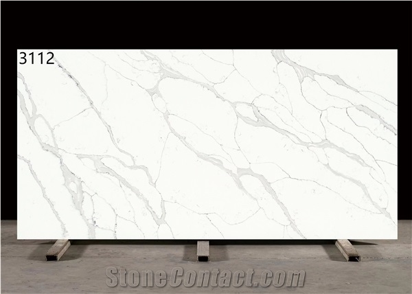 Optimustone Zero Silica Quartz, Ultra Artificial  Artificial Carrara