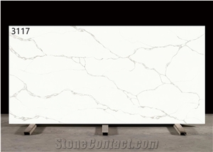 Optimustone Zero Silica Quartz, Ultra Artificial  Artificial Carrara