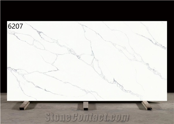 Optimustone Zero Silica Quartz, Ultra Artificial  Artificial Carrara