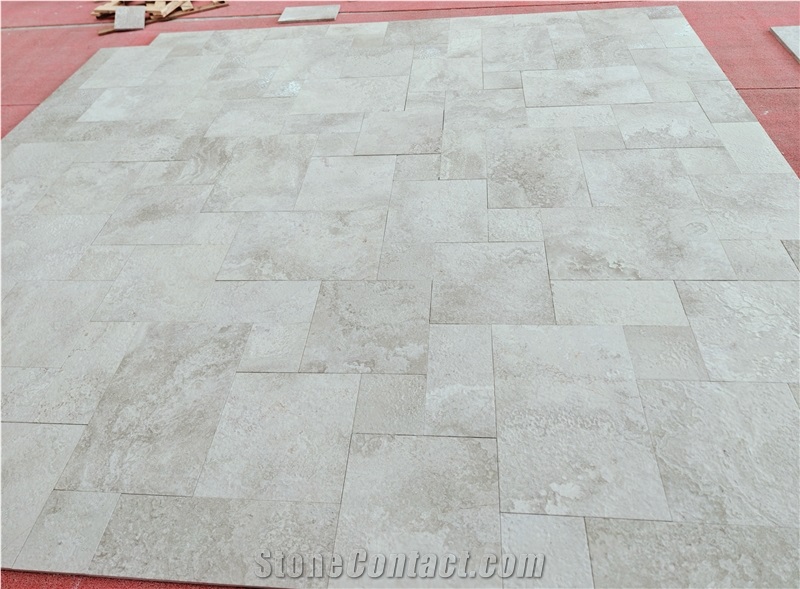 White Wooden Marble French Pattern
