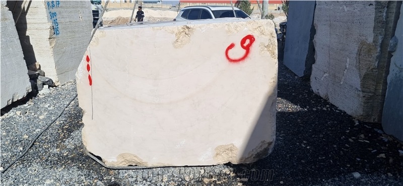 Cream Neyriz Marble Blocks