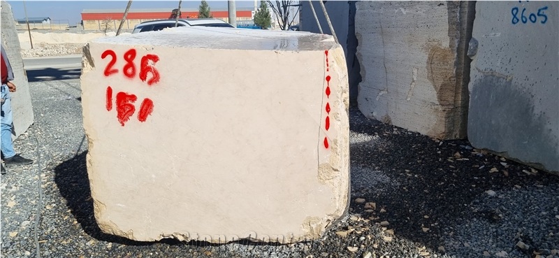 Cream Neyriz Marble Blocks