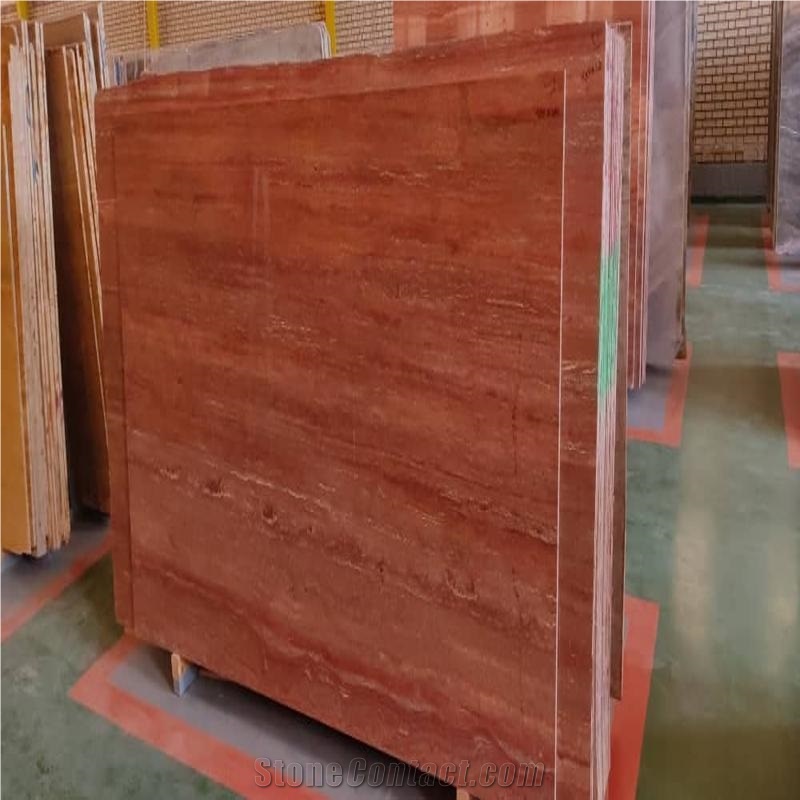 Red Travertine Slabs