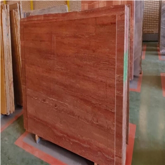 Red Travertine Slabs
