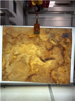 Polished Honey Yellow Onyx Slabs, Tiles