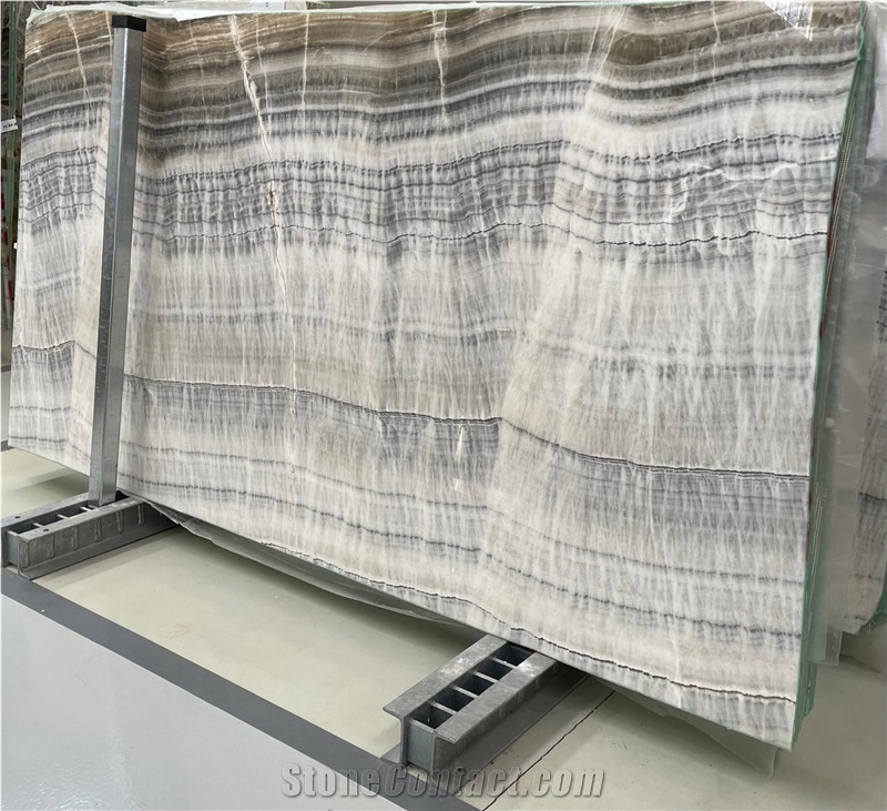 Silver Grey Onyx Slabs
