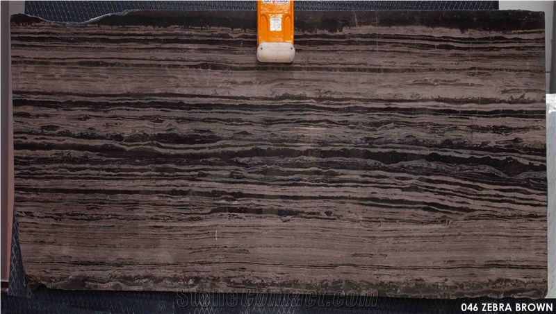 Zebra Brown Marble Slabs