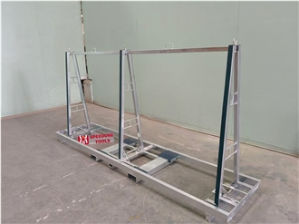 Custom A-Frame For Quartz Granite Marble Foldable Steel