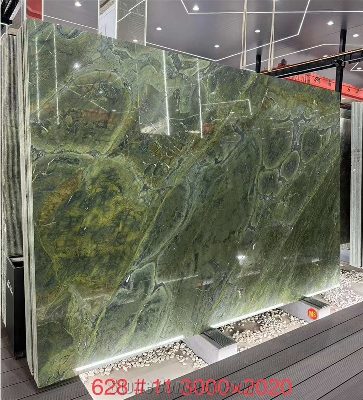 Green Vitoria Regia Quartzite Slabs
