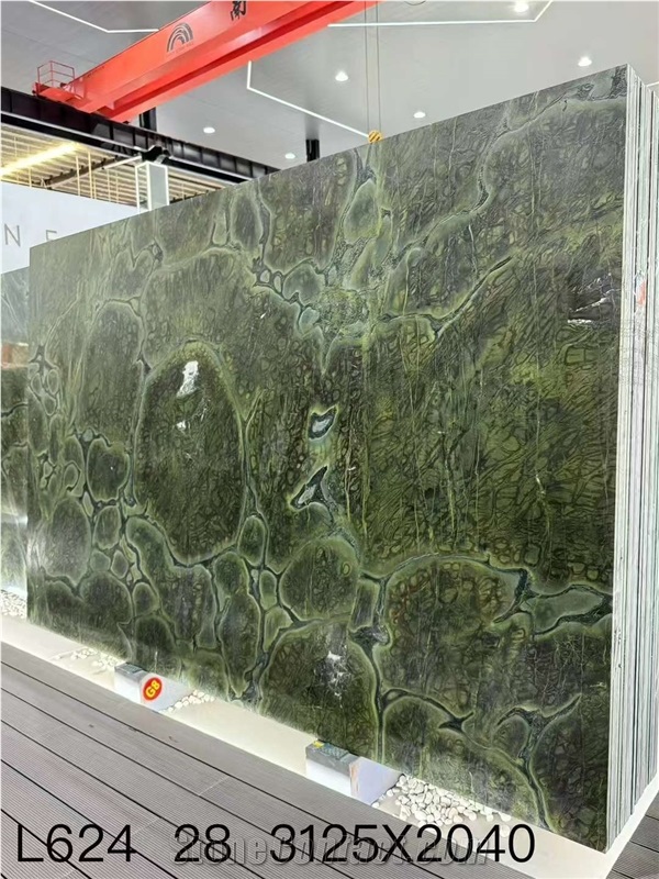 Green Vitoria Regia Quartzite Slabs