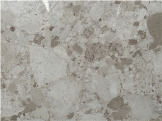 Natural Beige Breccia Marble Polished Slab For Wall Tiles