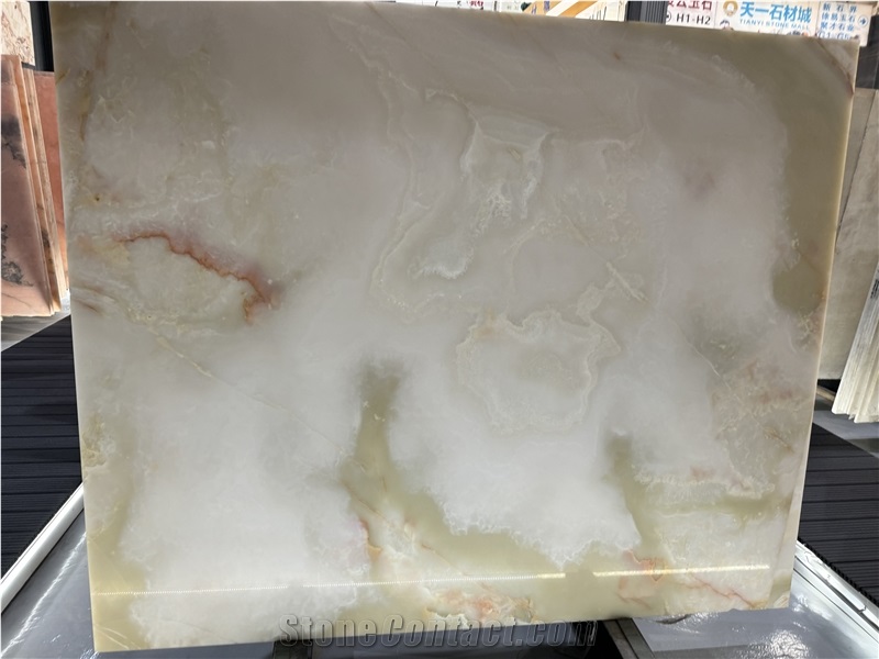 Afghanistan White Onyx Slabs For Hotel And House Design