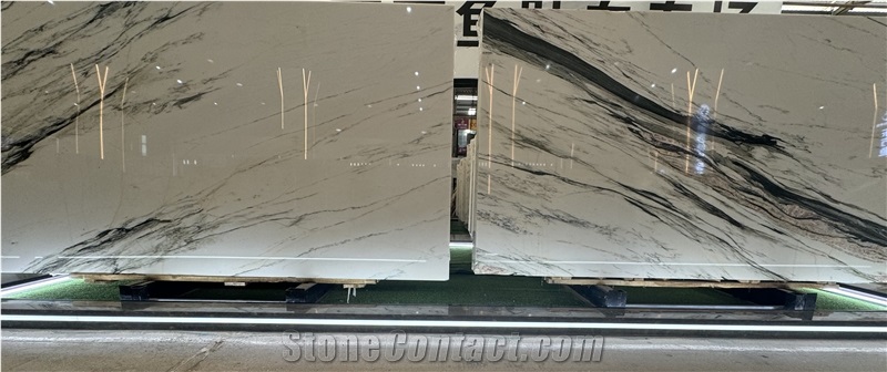 China Calacatta White Natural Marble For Floor Tile