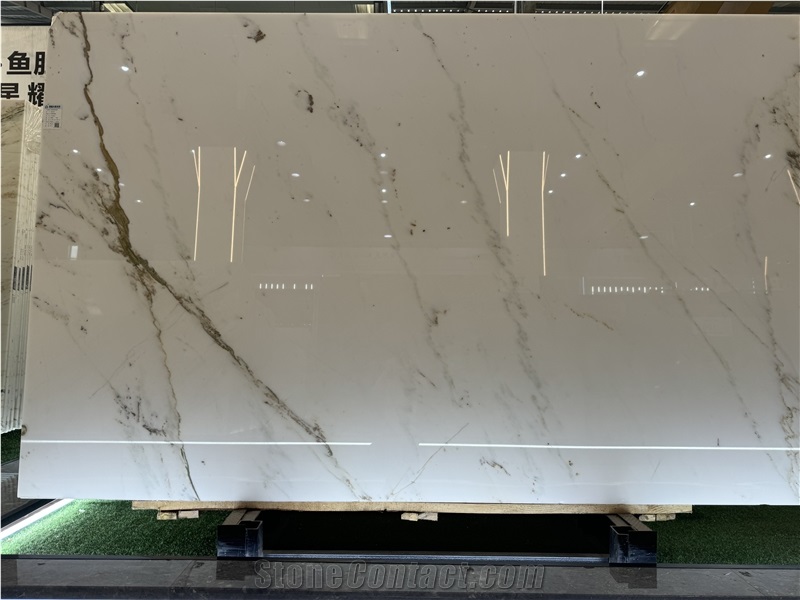 China Calacatta White Natural Marble For Floor Tile
