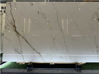 China Calacatta White Natural Marble For Floor Tile