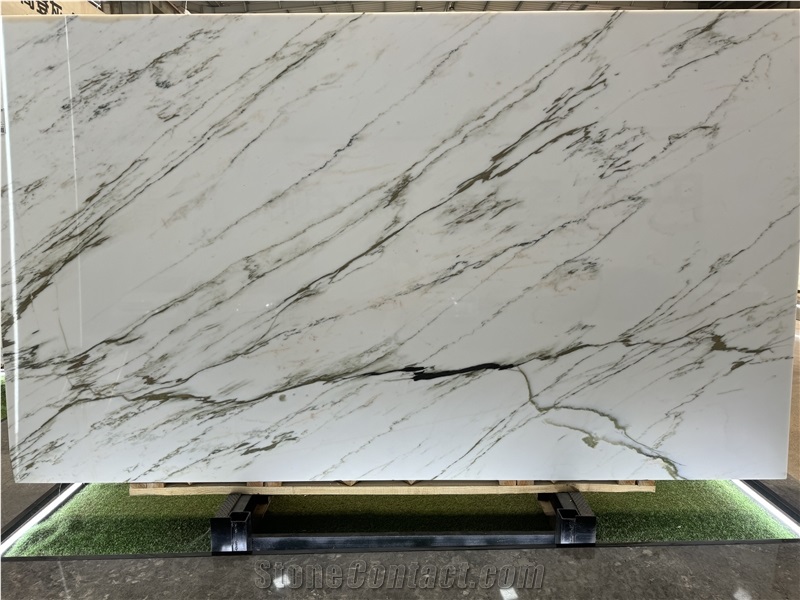 China Calacatta White Natural Marble For Floor Tile