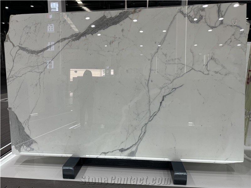 Italy Calacatta White Natural Marble For Wall Slabs Tiles