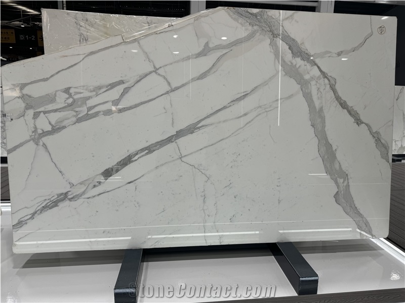Italy Calacatta White Natural Marble For Wall Slabs Tiles