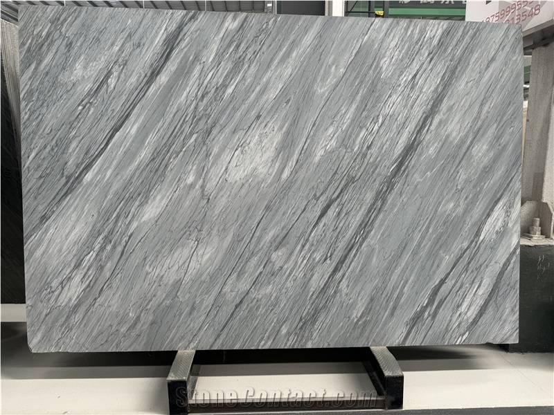 Italy Florence Grey Natural Marble Slabs For Floor And Wall Tiles
