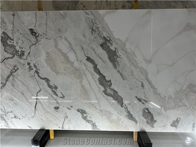 Namibia Fendi White Luxury Marble Tiles And Slabs