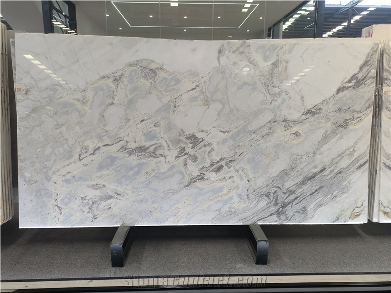 Namibia Fendi White Luxury Marble Tiles And Slabs