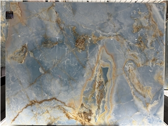 Pakistan Blue Onyx Slabs For Hotel And House Design