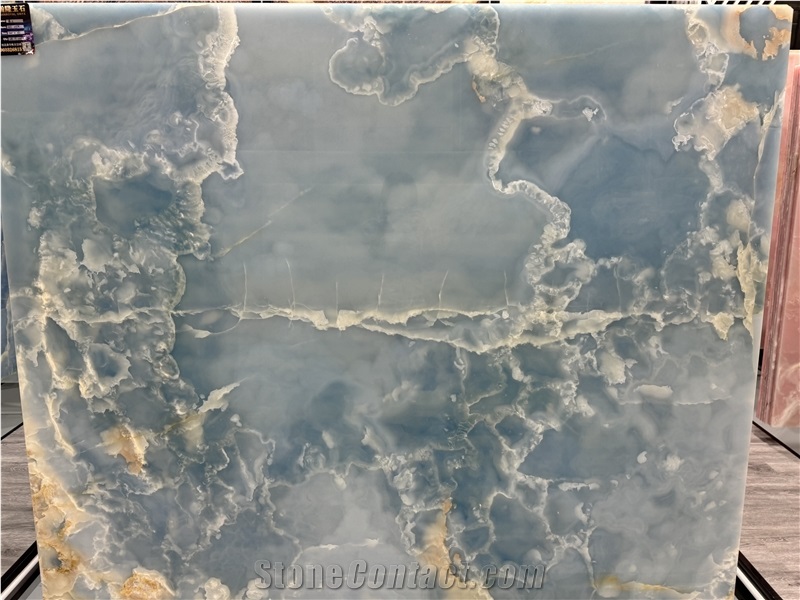 Pakistan Blue Onyx Slabs For Hotel And House Design