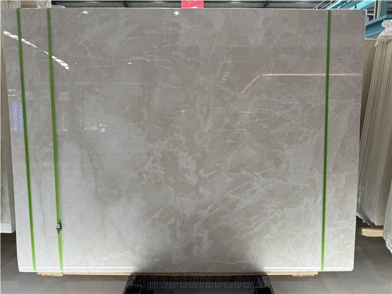 Turkish Aran White Beige Marble Tiles For Interior Design