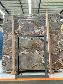 Turkish Golden Age Natural Marble With Golden Veins Tiles