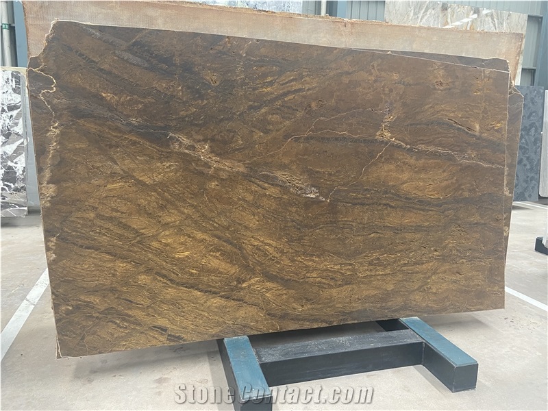 Exuberant Brown Quartzite Leather Surface Slabs