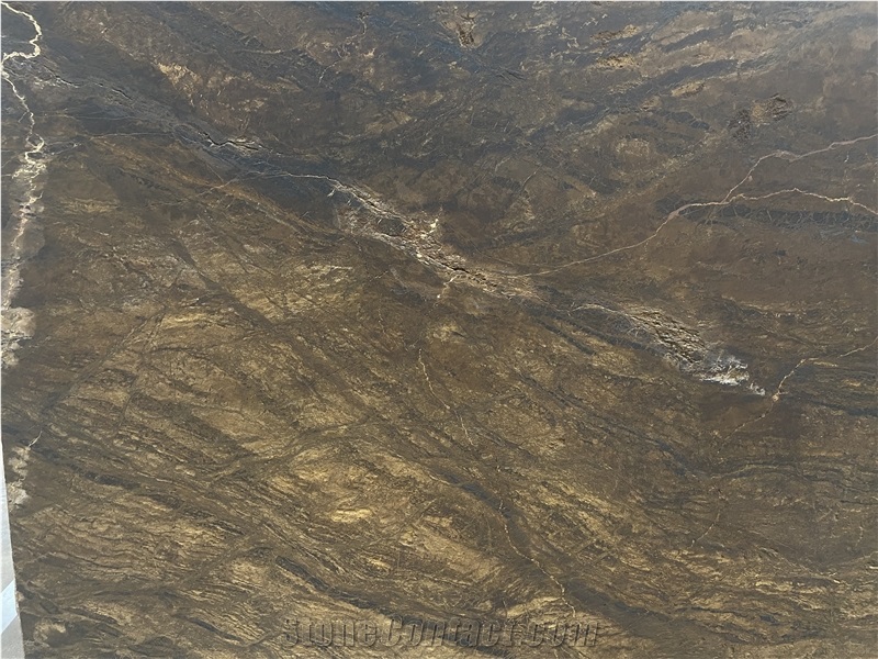 Exuberant Brown Quartzite Leather Surface Slabs