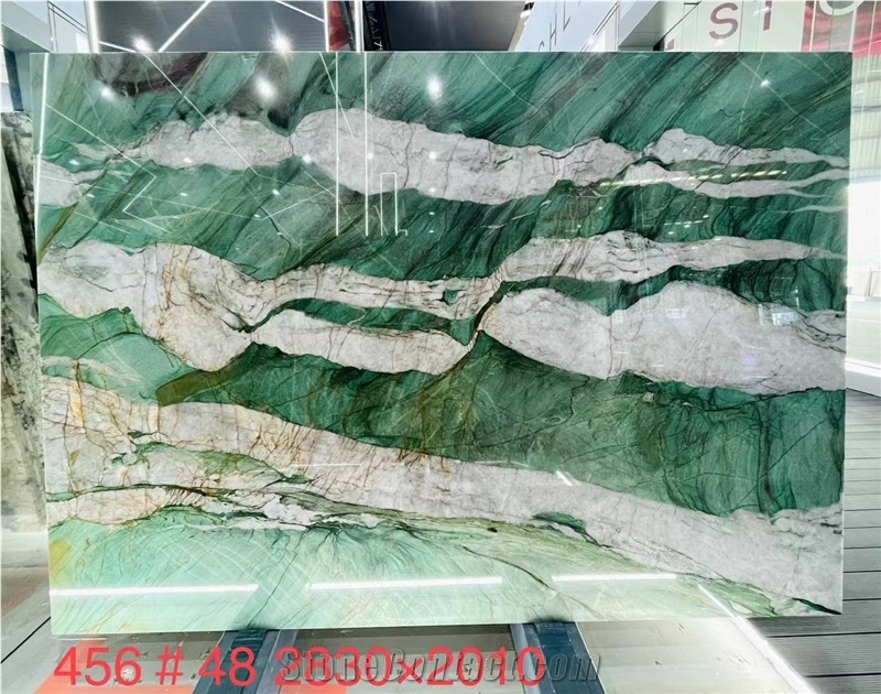 Brazil Fuchsite Crystal Quartzite Slabs Wall Tiles