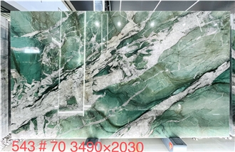 Brazil Fuchsite Crystal Quartzite Slabs Wall Tiles