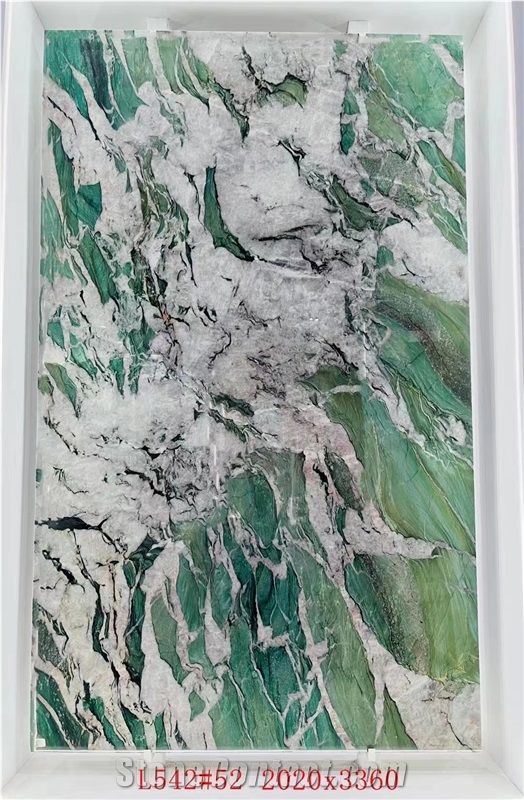 Brazil Fuchsite Crystal Quartzite Slabs Wall Tiles