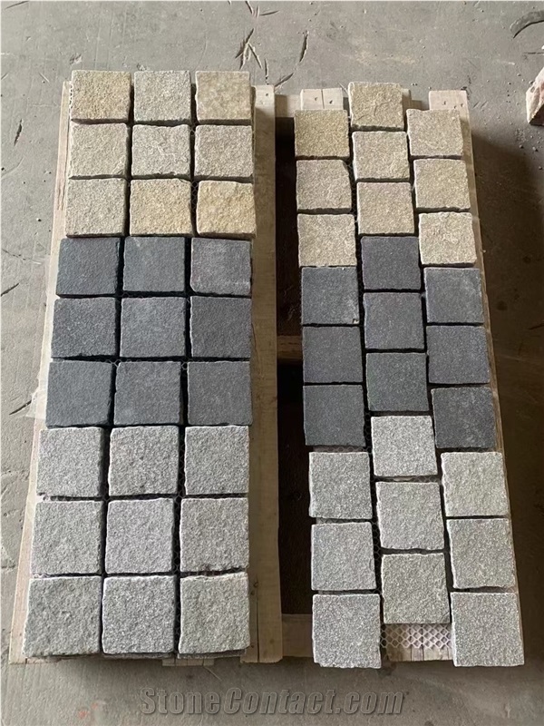 Different Color Granite Cobble Stone