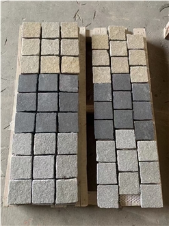 Different Color Granite Cobble Stone