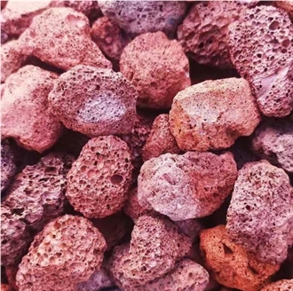Red Pumice Stone Pebble Stone