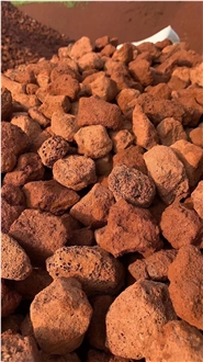 Red Pumice Stone Pebble Stone