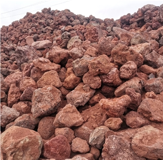 Red Pumice Stone Pebble Stone