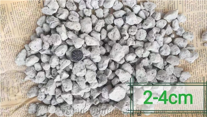 White Pumice Stone  Pebble Stone