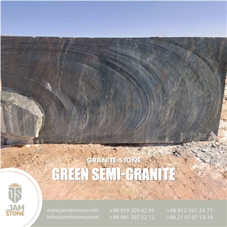 Green Semi-Granite Marble Blocks