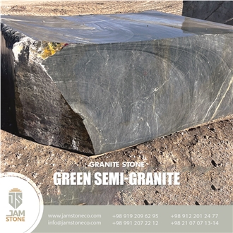 Green Semi-Granite Marble Blocks