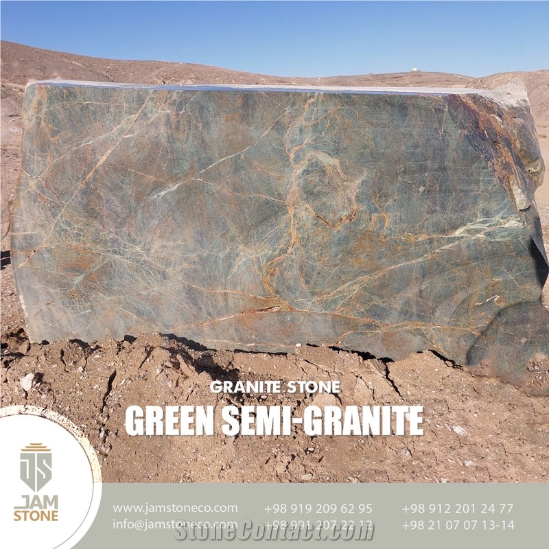 Green Semi-Granite Marble Blocks
