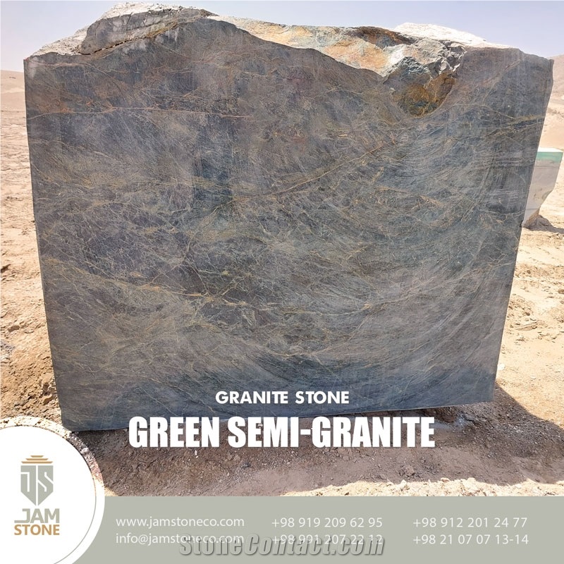 Green Semi-Granite Marble Blocks