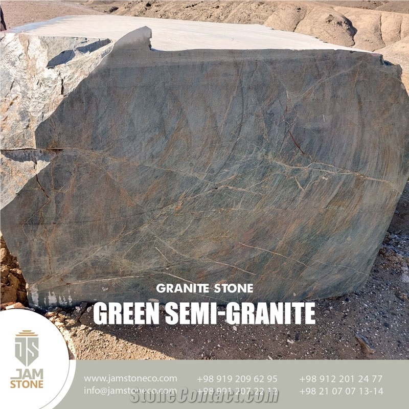 Green Semi-Granite Marble Blocks