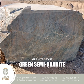 Green Semi-Granite Marble Blocks