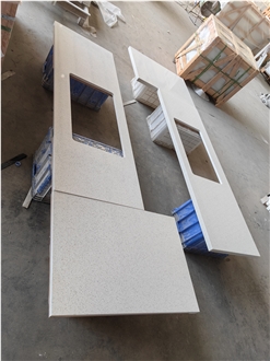 2005 Snow White Quartz Vanity Tops For Apartments